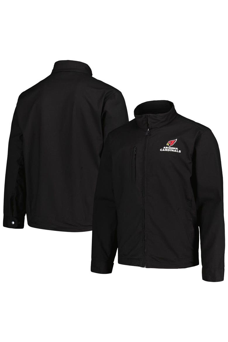 Men's Dunbrooke Black Arizona Cardinals Journey Workwear Tri-Blend Full-Zip Jacket, Main, color, Black