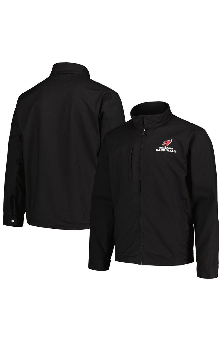 DUNBROOKE Men's Dunbrooke Black Arizona Cardinals Journey Workwear Tri-Blend Full-Zip Jacket, Main, color, Black