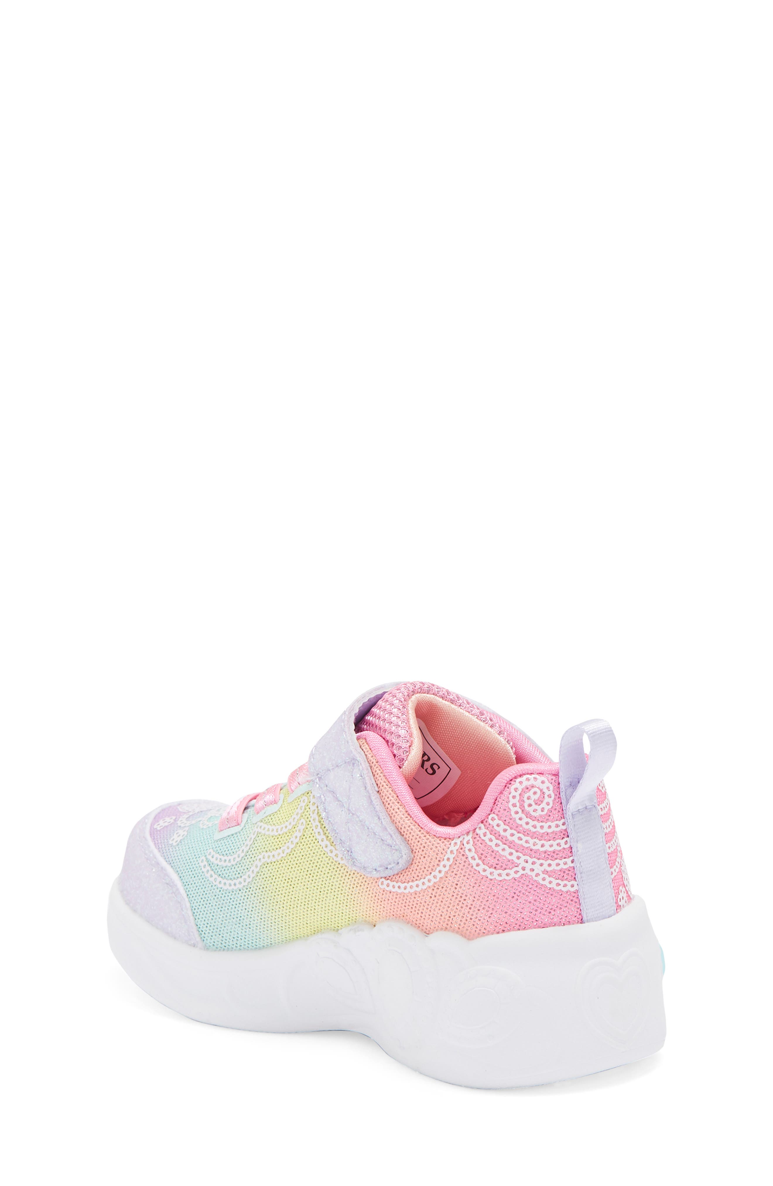 SKECHERS Kids' Princess Sequin Light-Up Sneaker, Alternate, color, 