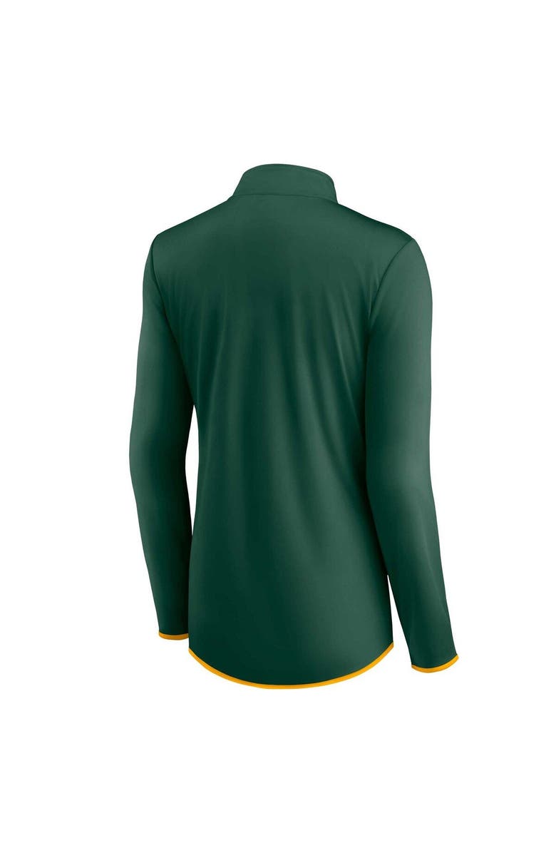 FANATICS Women's Fanatics Branded Green Oakland Athletics Worth The Drive Quarter-Zip Jacket, Alternate, color, 