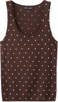 MANGO Polka Dot Knit Top