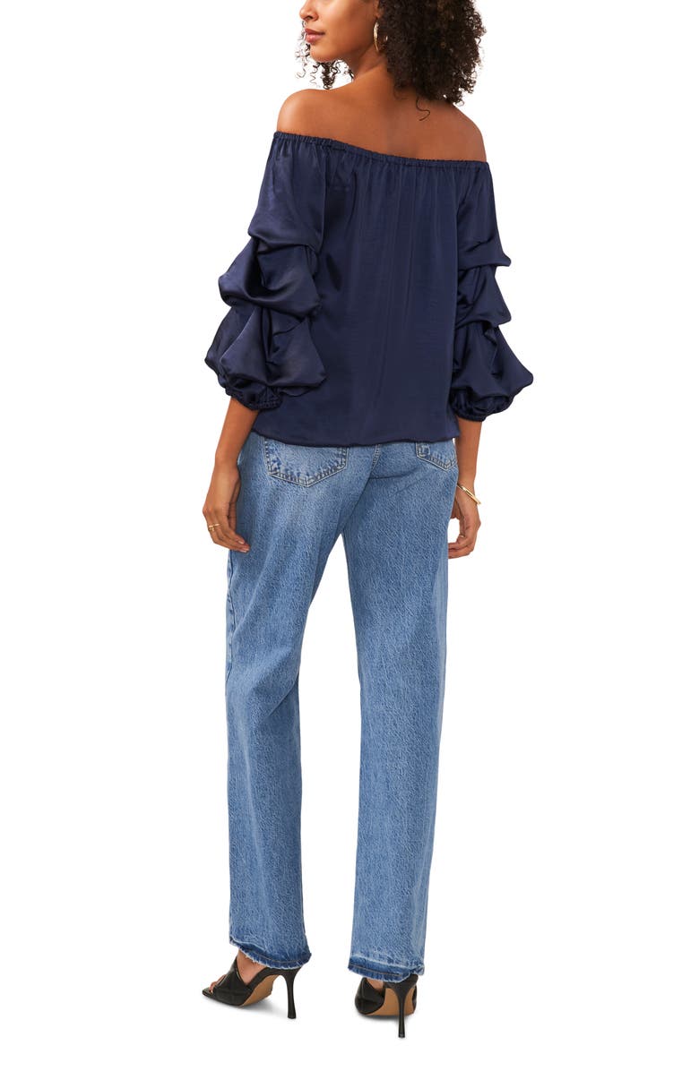 Vince Camuto Off the Shoulder Bubble Sleeve Top, Alternate, color, 
