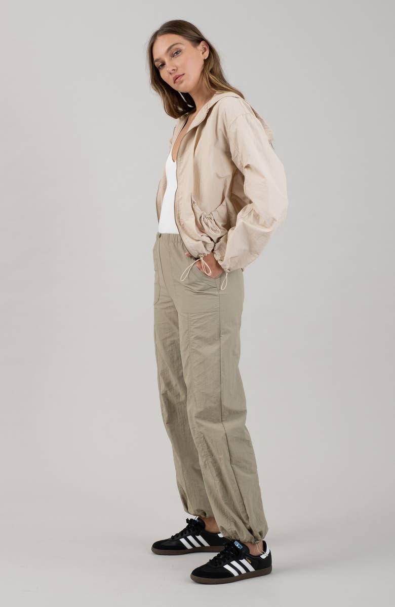 Blu Pepper Drawcord Toggle Hooded Jacket, Alternate, color, Light Khaki