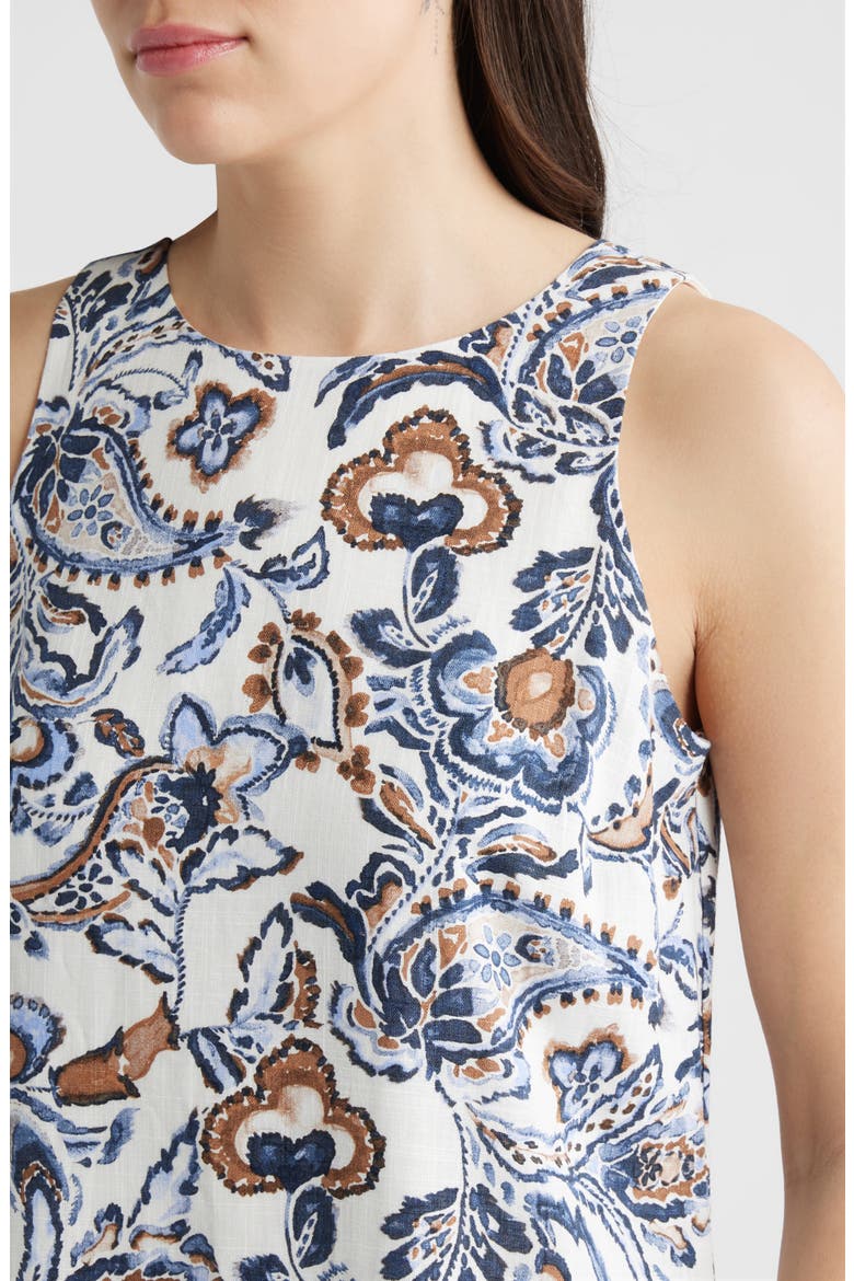 Floral A-Line Minidress, Alternate, color, WINDSURFER