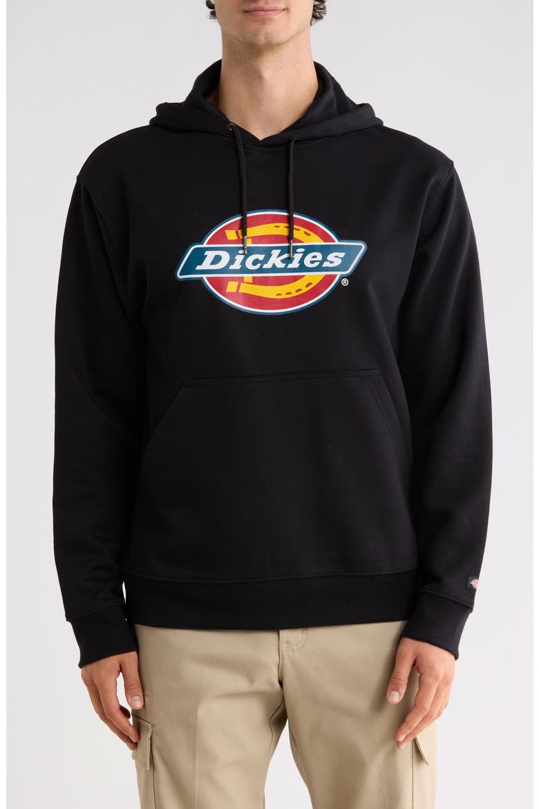 Tricolor Pullover Fleece, Main, color, KNIT BLACK
