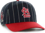 '47 Men's '47 x Rawlings Navy/Red St. Louis Cardinals Pinstripe Hitch Adjustable Hat