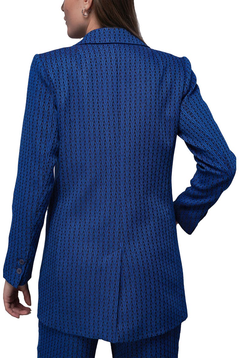 The Empower Jacquard Double Breasted Blazer, Alternate, color, COBALT BLUE