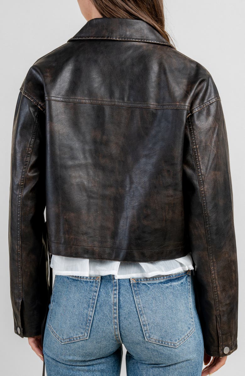 Beivy Moto Jacket, Alternate, color, Dark Coffee