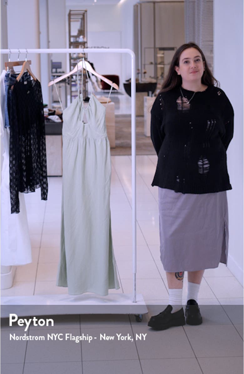 Cutout Halter Maxi Dress, sales video thumbnail