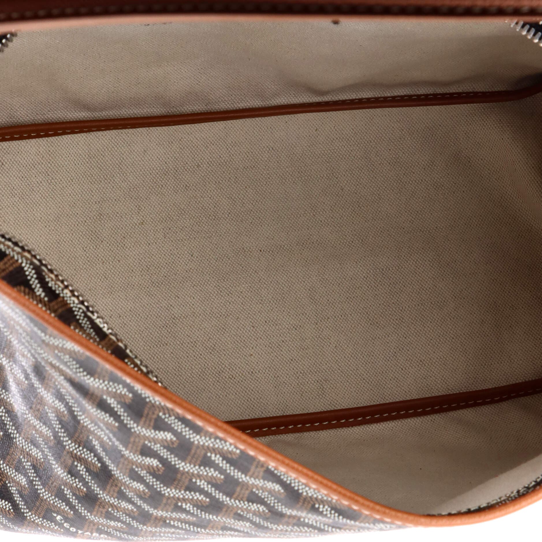 Pre-Owned Goyard Boheme Hobo Coated Canvas, Alternate, color, Brown