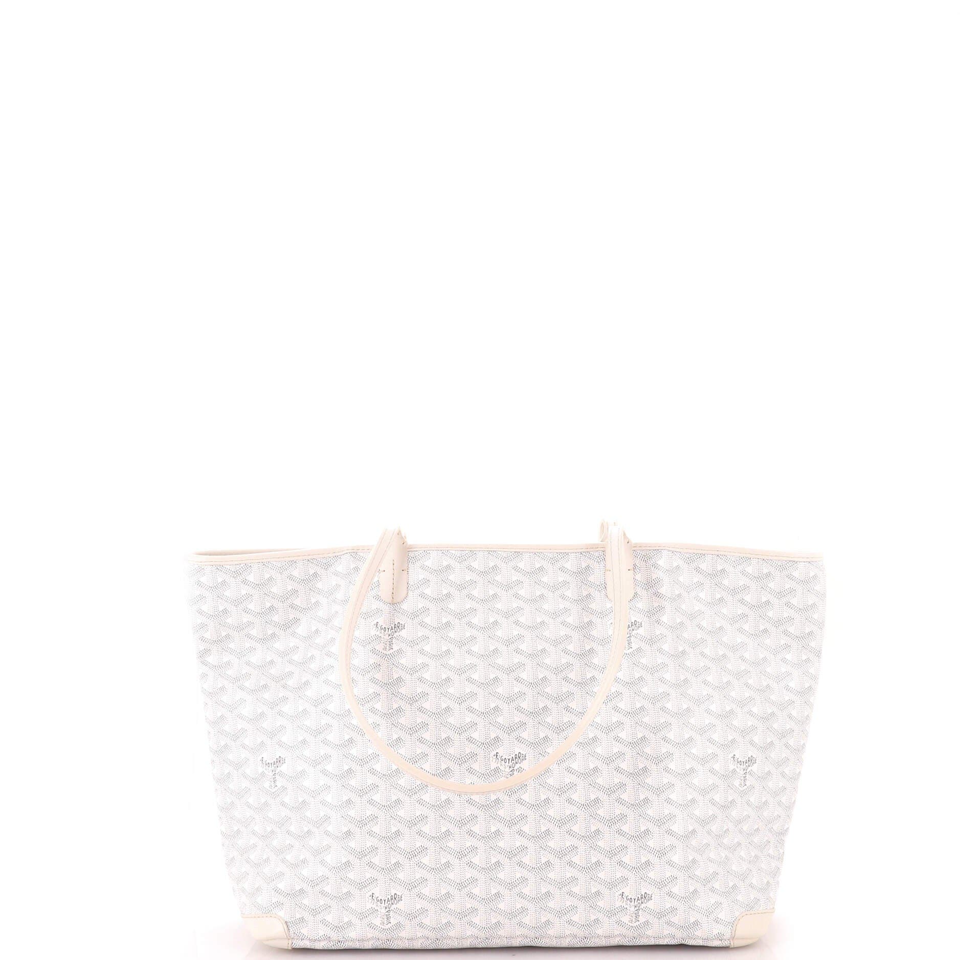 Artois Tote Coated Canvas MM, Alternate, color, White