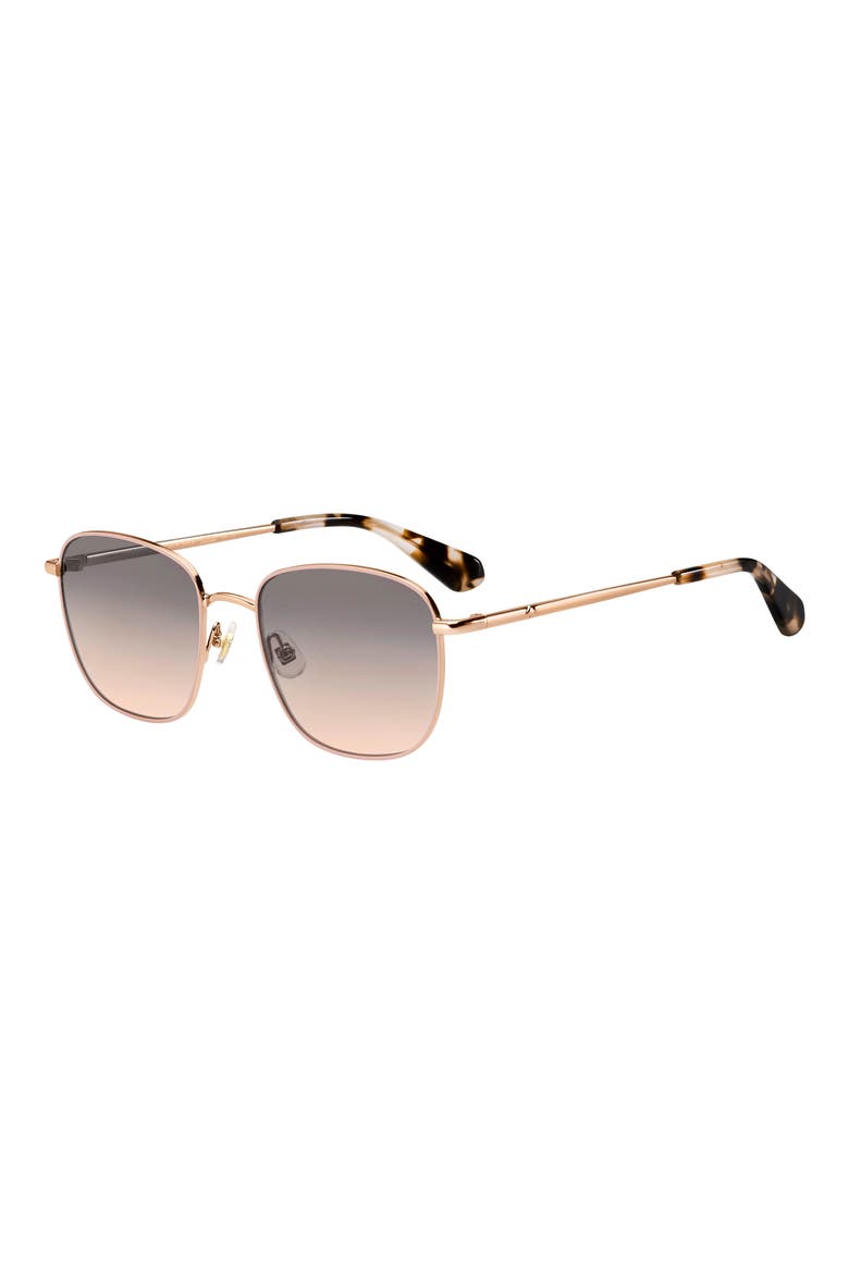kiylah 53mm square sunglasses, Alternate, color, PINK/ GOLD