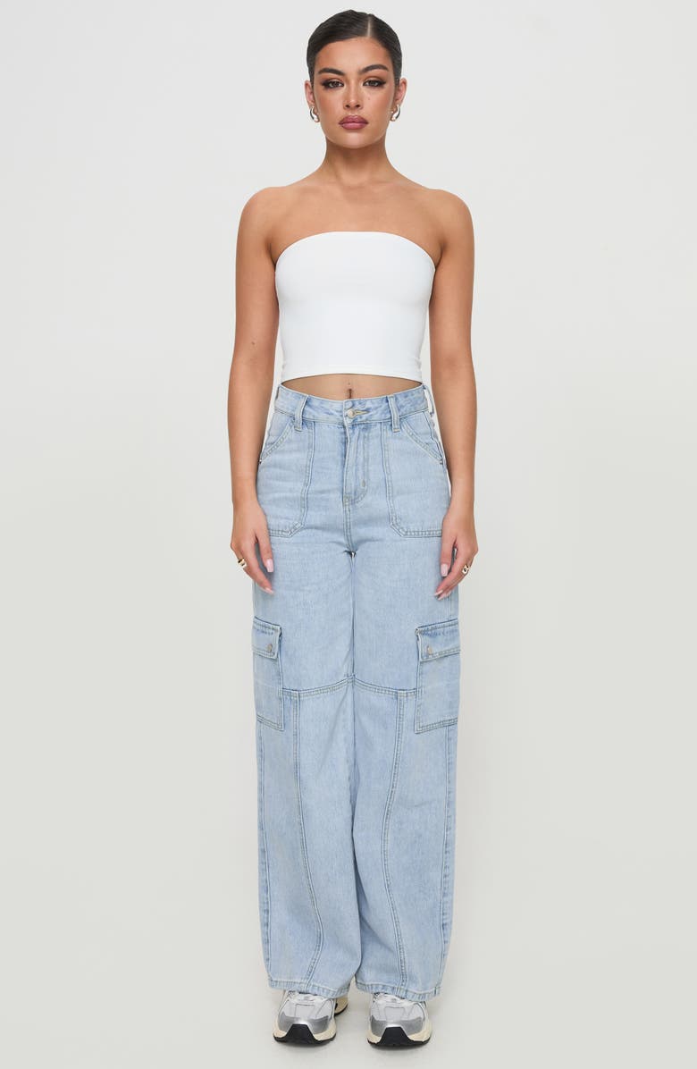 Princess Polly Tomlin Tube Top, Alternate, color, White