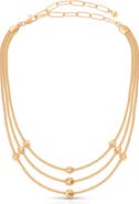 Ettika Molten Spheres Layered Necklace