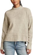 Lucky Brand Waffle Stitch Mock Neck Sweater