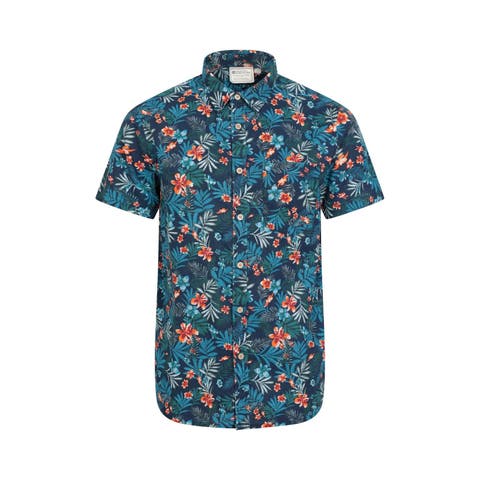 Tropical Floral Short-Sleeved Shirt