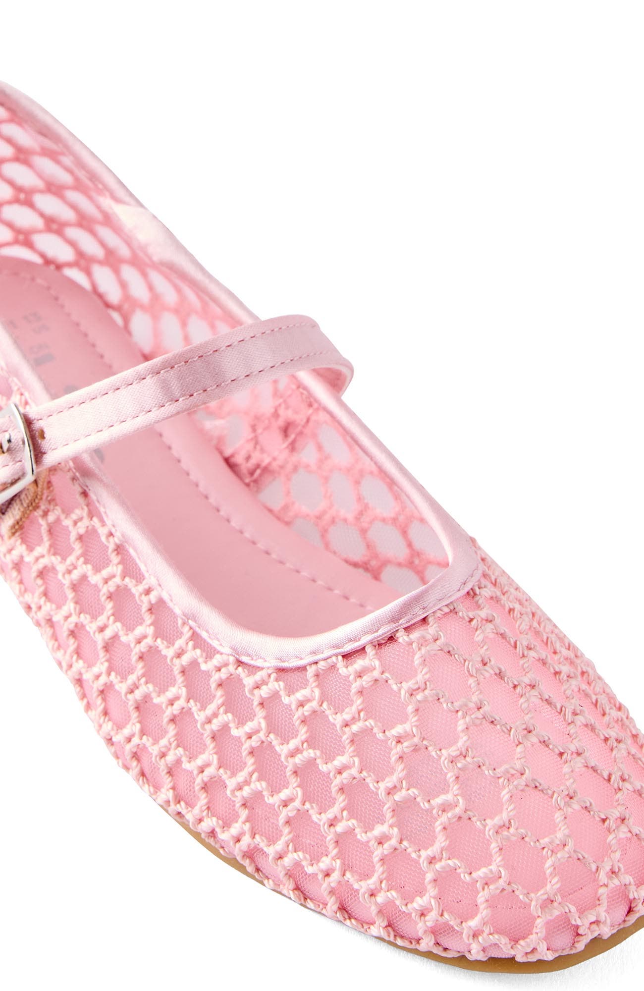 Kid's Olivia Ballet Flat, Alternate, color, Tea Party Pink Woven