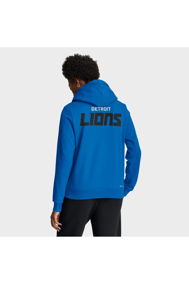Women's Nike Blue Detroit Lions Sideline Standard Issue Initial Home Dri-FIT Hoodie, Alternate, color, Blue