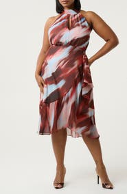 Estelle Madelena Print Tie Back Dress