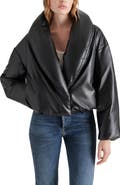 Steve Madden Evy Faux Leather Puffer Coat