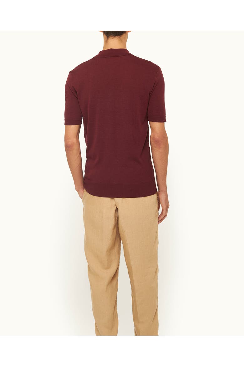 Horton Tailored-Fit Polo Shirt, Alternate, color, Damson
