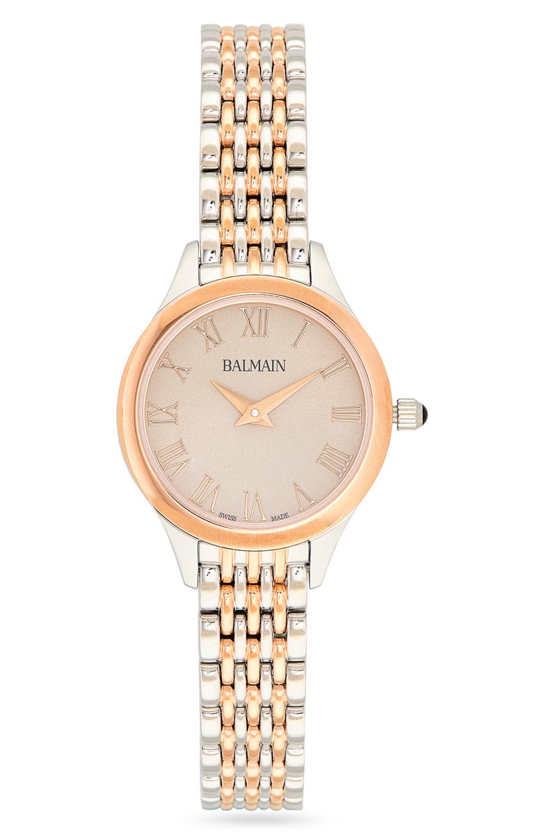 Balmain de Balmain Bracelet Watch, 25mm, Main, color, Two Tone Steel Rose Pvd