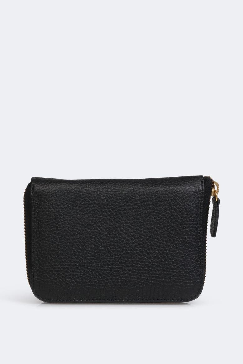 Compact Zip Wallet, Main, color, Black