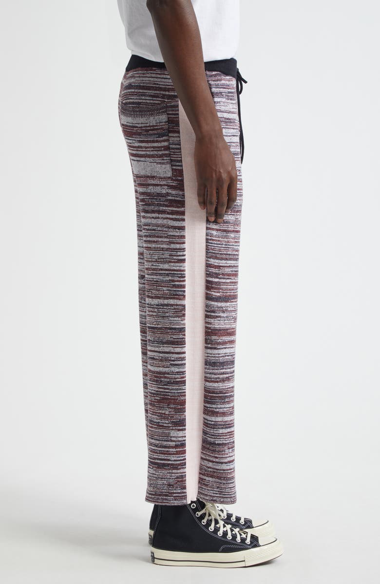 Waste Yarn Project Tim Space Dye One of a Kind Wide Leg Pants, Alternate, color, Black/ White