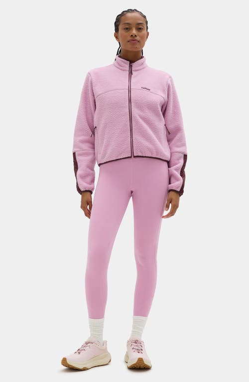 Halfdays Chapelle Water Repellent Fleece Jacket In Pink