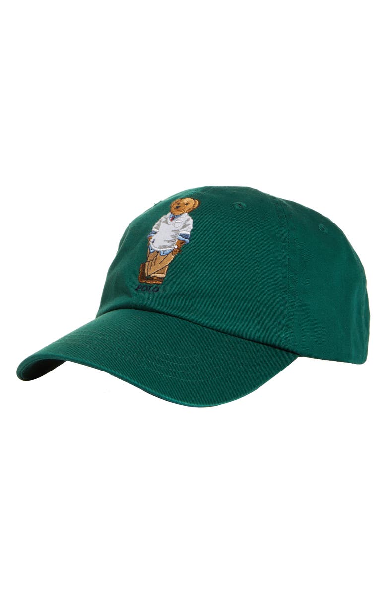 Polo Ralph Lauren Bear Twill Baseball Cap, Main, color,