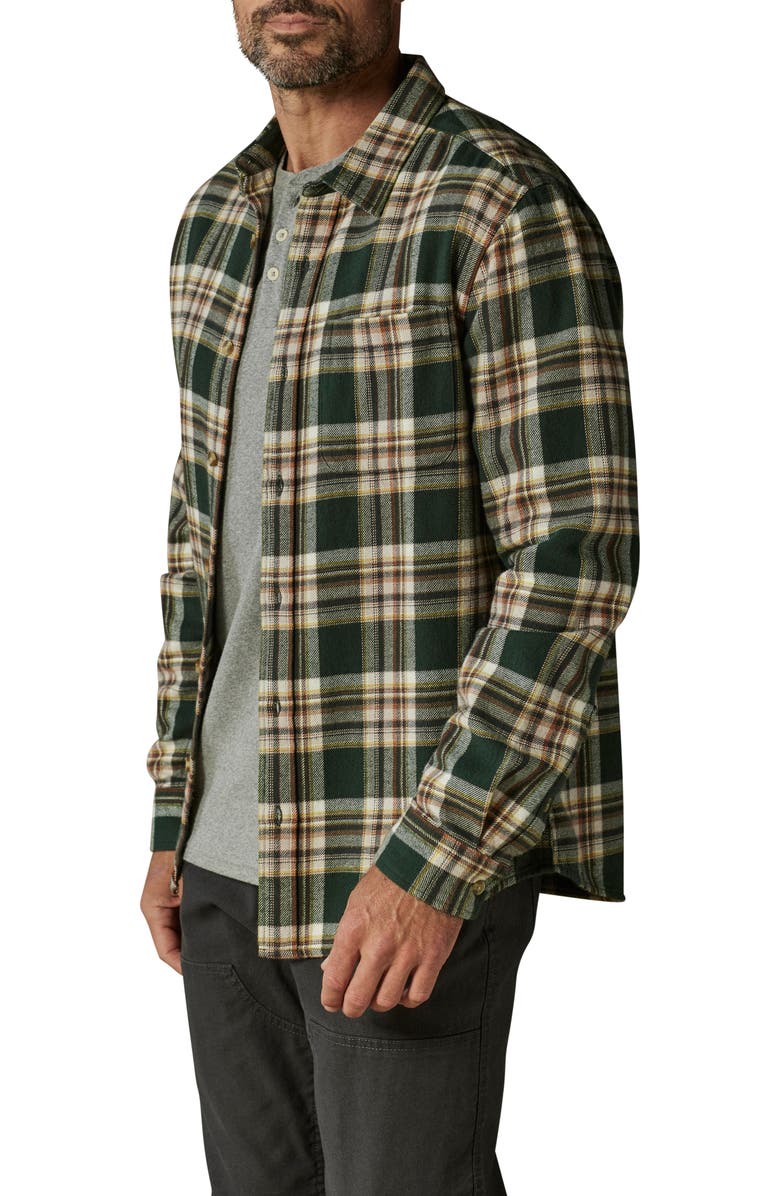 The Normal Brand Louis Heavyweight Flannel Overshirt, Alternate, color, Elmwood Plaid
