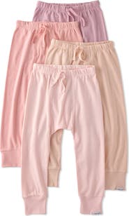 BUTTERBLU Kids' Jordan Assorted 4-Pack Organic Cotton Joggers