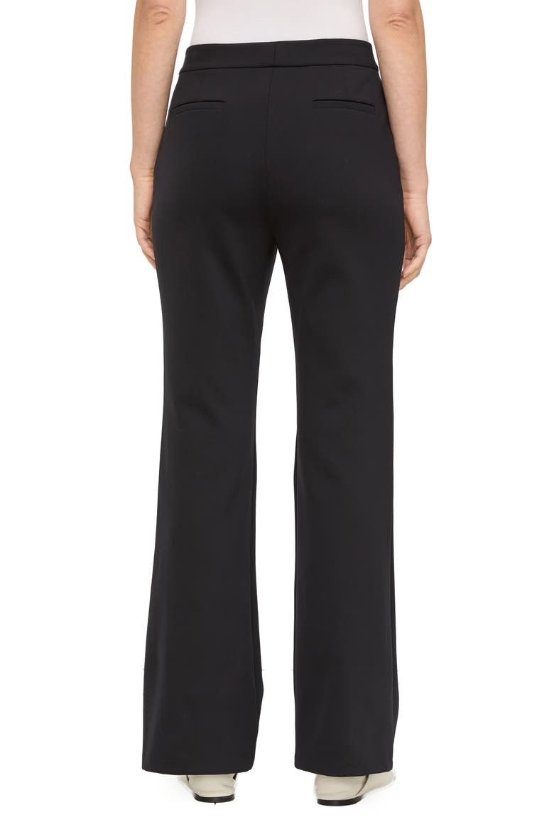 Gates Scuba Knit Flare Leg Pants, Alternate, color, BLACK