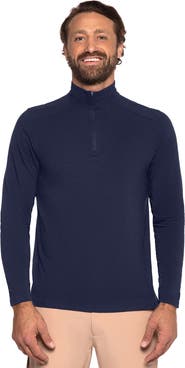 Coolibar Men's Sonora Quarter-Zip, UPF 50+ Sun Protection