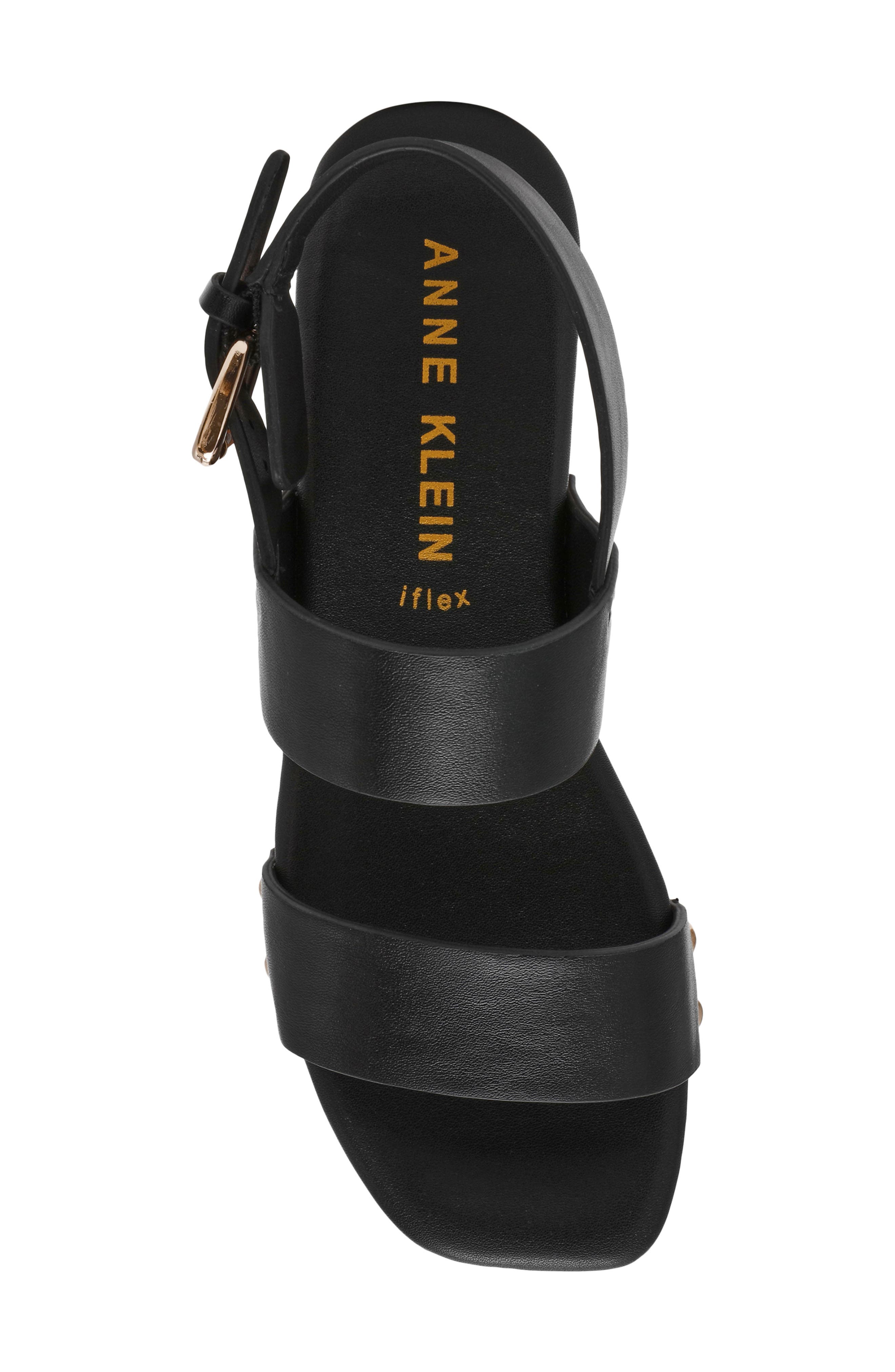 Anne Klein Fern Slingback Platform Sandal, Alternate, color, Black