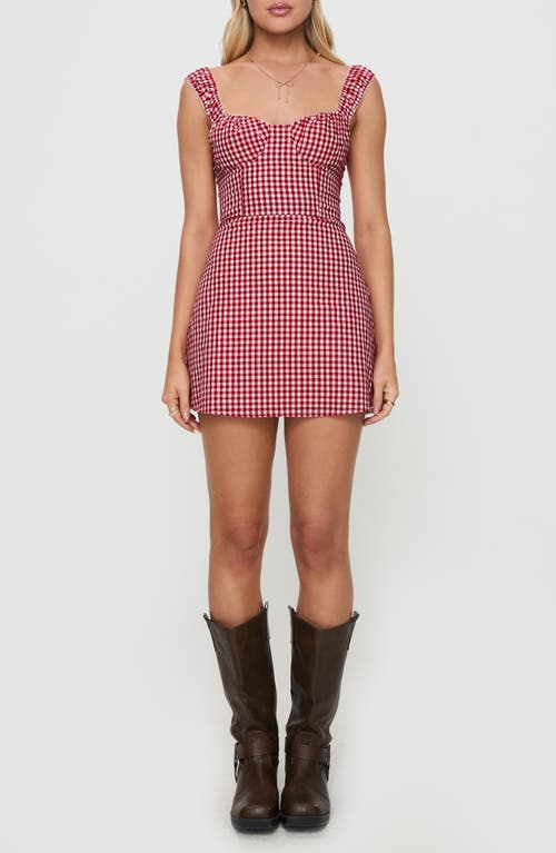 Princess Polly Faubert Mini Dress In Red