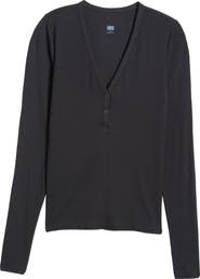 Lunya Stretch Modal V-Neck Henley