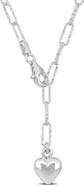 DELMAR Heart Charm Lariat Necklace