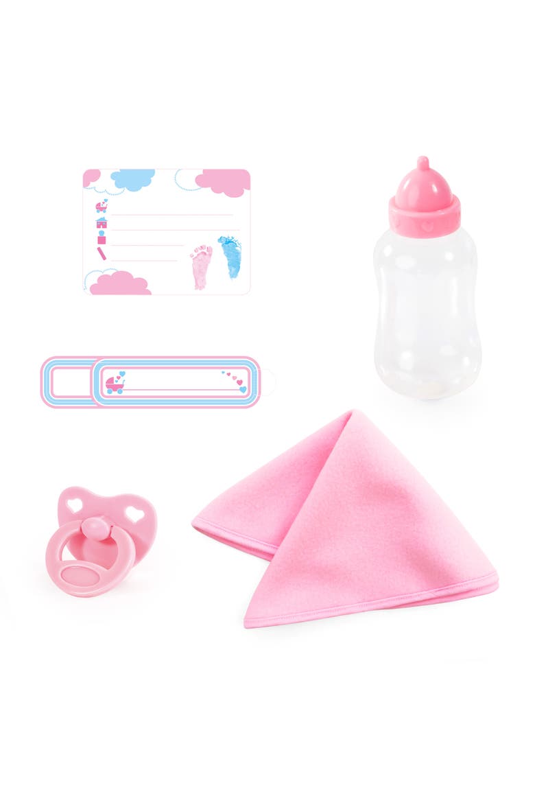 Reborn 15 Inch Baby Doll Set White Pink Elephant, Alternate, color, Multicolored