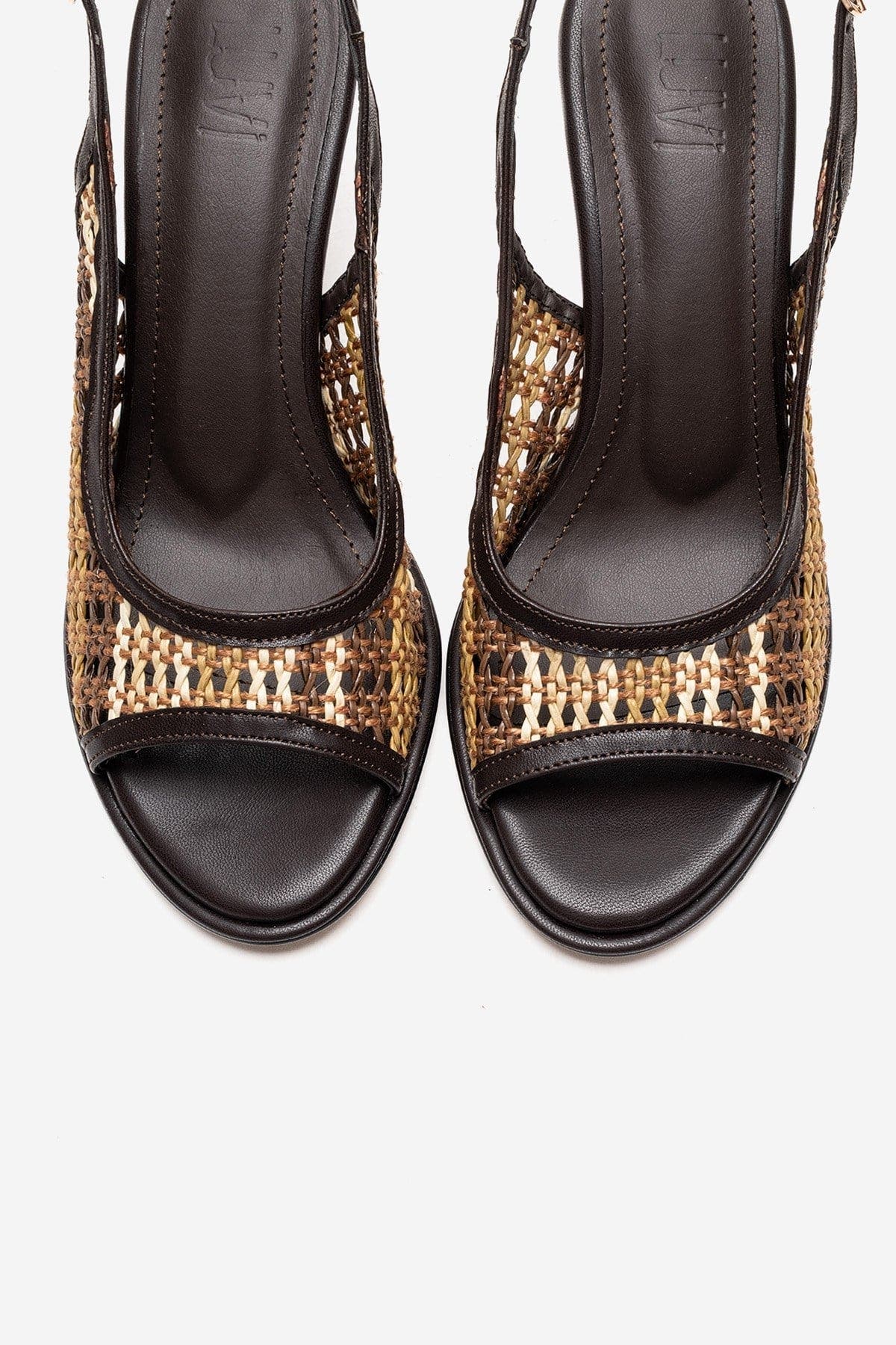 Prologue Shoes Soven Stiletto Sandal, Alternate, color, Brown