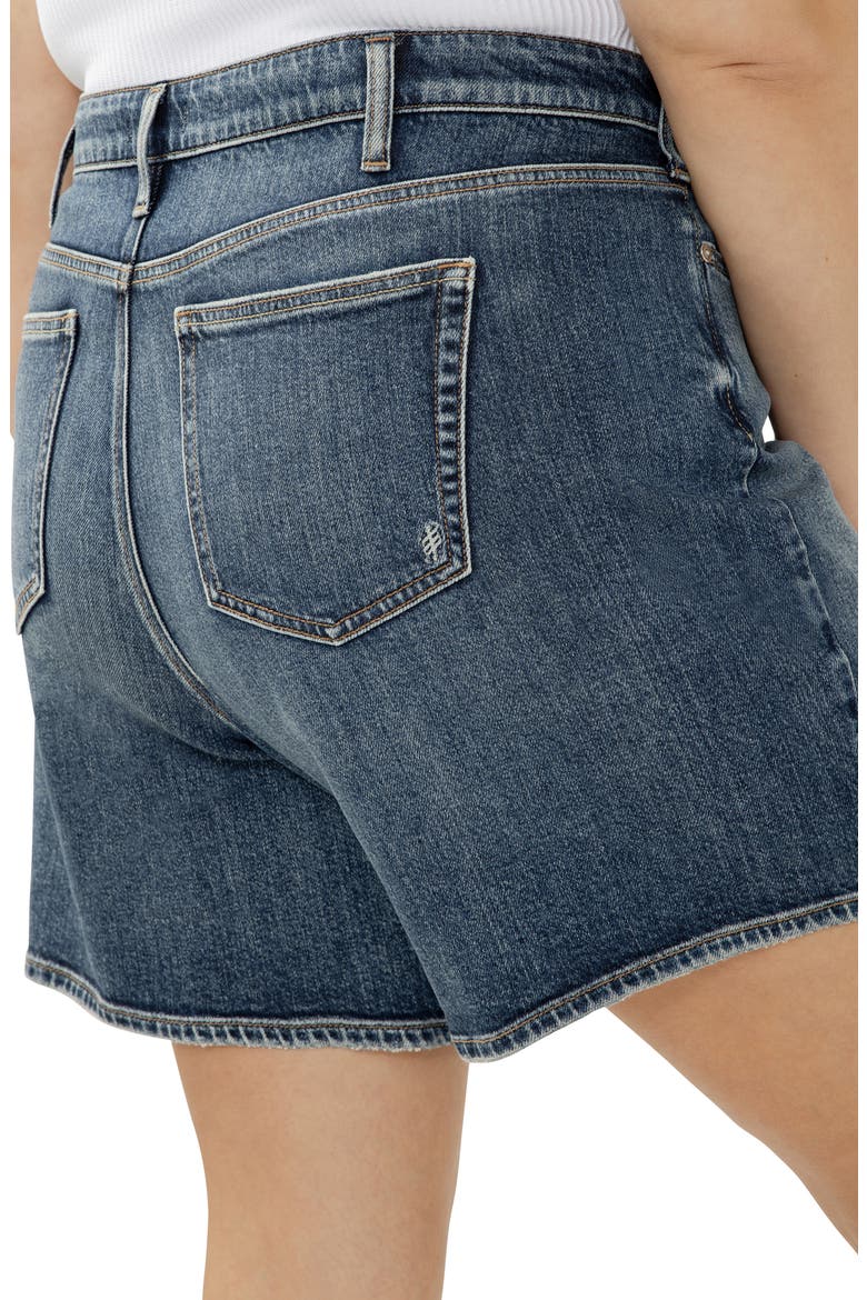 Suki Curvy Mid Rise Denim Shorts, Alternate, color, SATELLITE