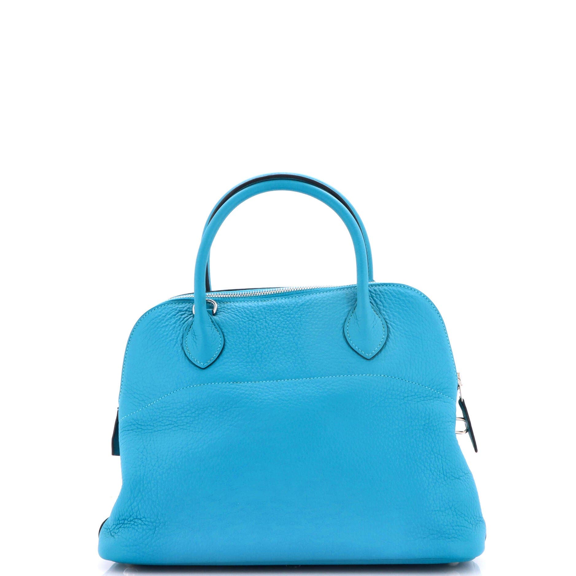Pre-Owned Hermes Bolide Bag Clemence 31, Alternate, color, Turquoise