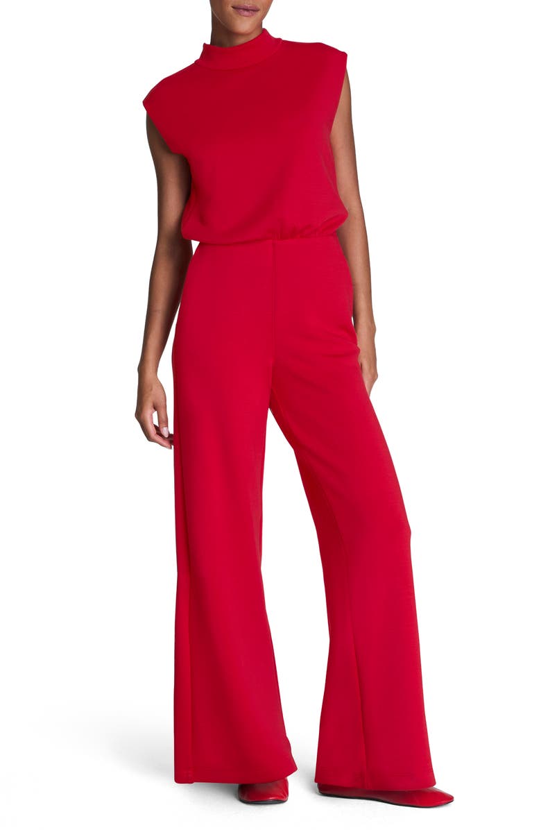 SPANX<sup>®</sup> AirEssentials Mock Neck Jumpsuit, Main, color, Spanx Red