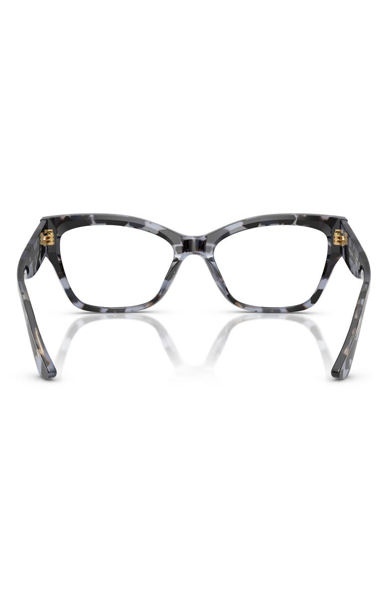 VOGUE 54mm Cat Eye Optical Glasses, Alternate, color, Blue Tortoise