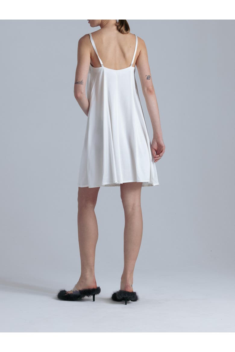 Aphrodite Silk Midi Dress, Alternate, color, Milk White