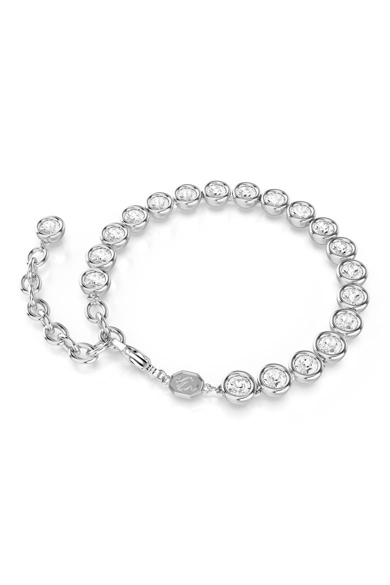 Imber Crystal Tennis Bracelet, Alternate, color, WHITE/ SILVER