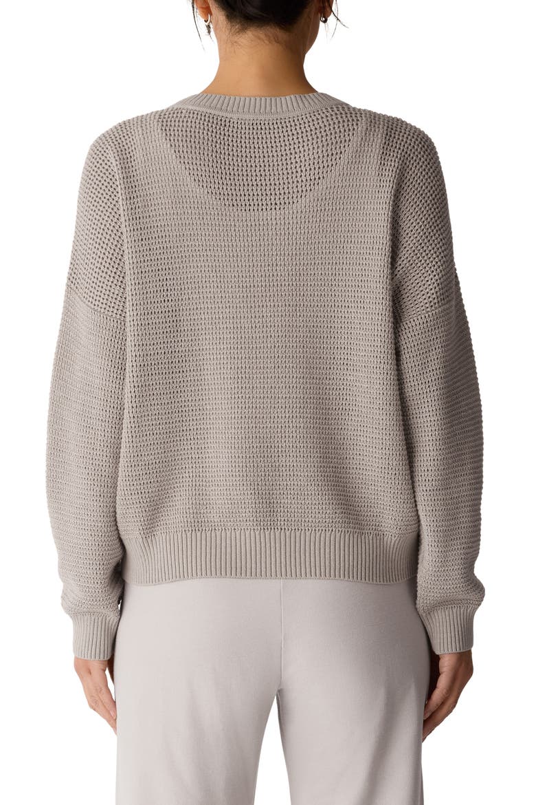 Organic Cotton & Tencel™ Lyocell Crewneck Sweater, Alternate, color, DOVE
