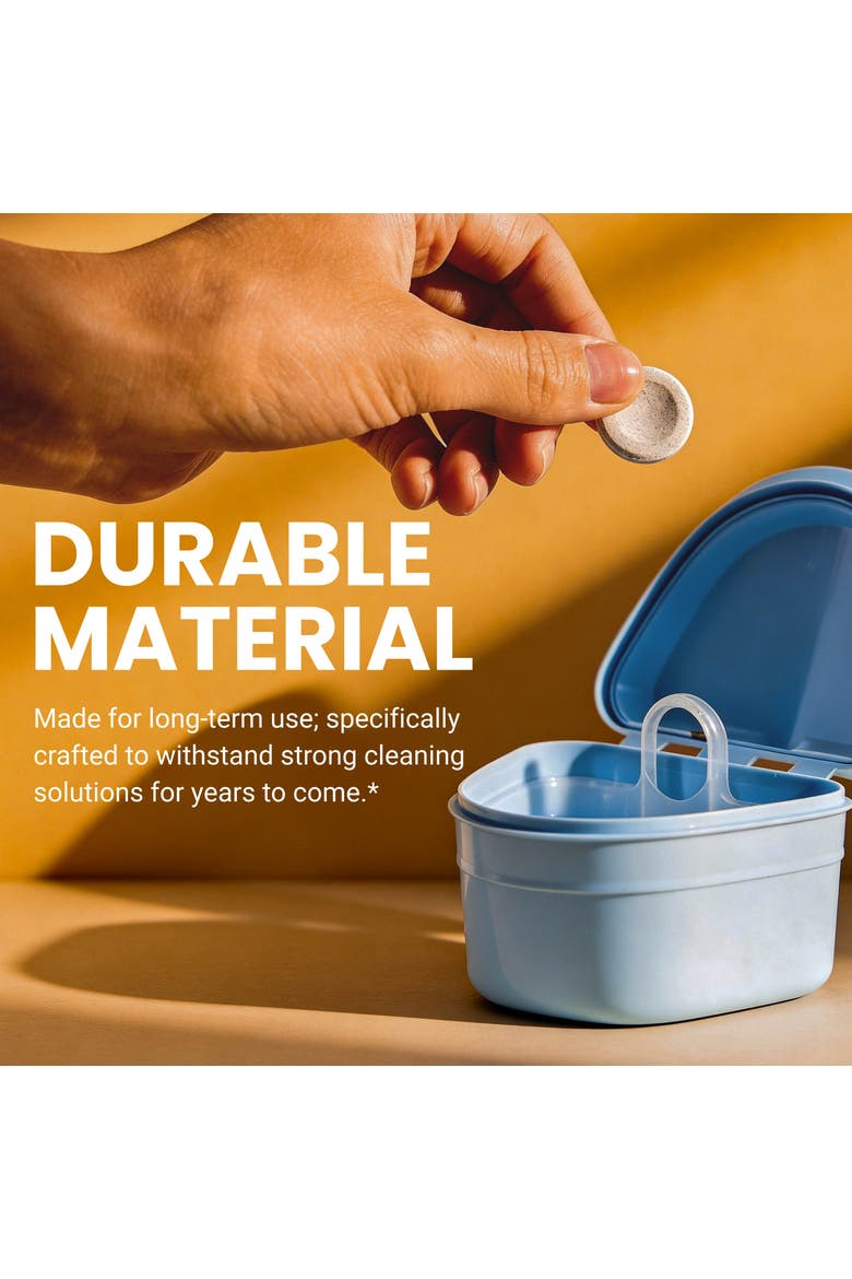Denture Bath Case for Retainers & Dentures, Alternate, color, No Colour