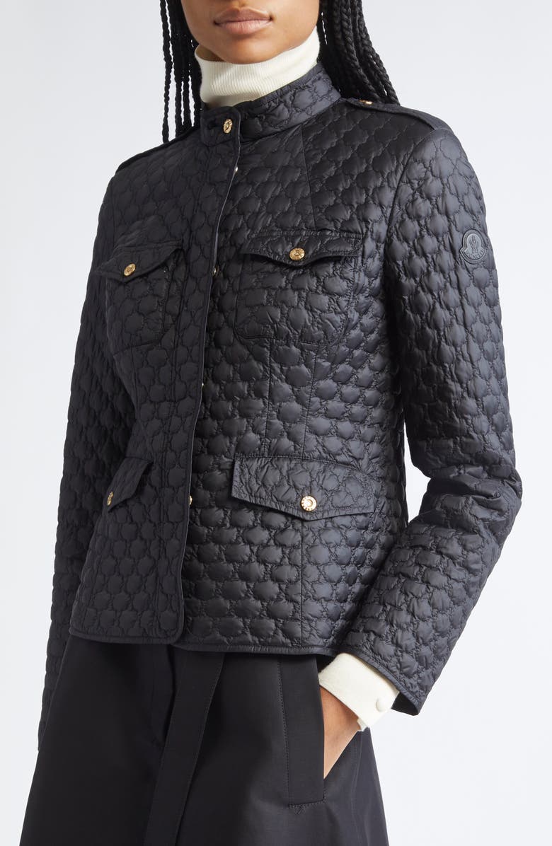 Moncler Foucaud Quilted Down Jacket, Alternate, color, Black