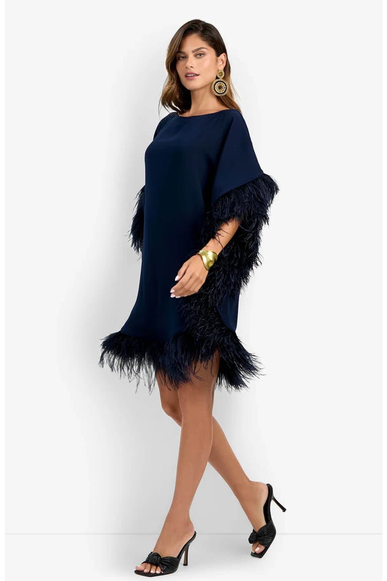 Mini Neena Essentials Caftan Dress, Alternate, color, Indigo